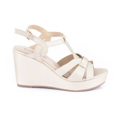 Price Shoes Plataforma Moda Mujeres 882CATALUNADORADO