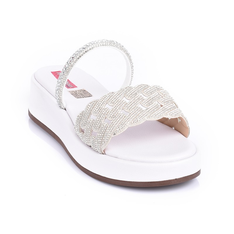 Price Shoes Sandalia Plataforma Para Mujer 4724219BLANCO