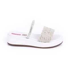 Price Shoes Sandalia Plataforma Para Mujer 4724219BLANCO