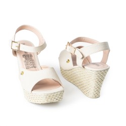 Price shoes Plataforma Moda Mujer 182AL1580BEIGE