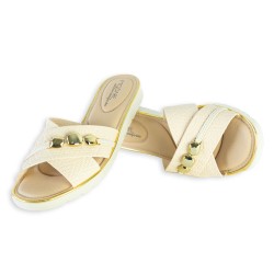 Price Shoes Sandalias Moda Mujer 0227175-100CREMA