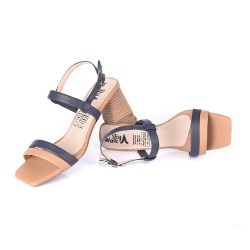 price shoes sandalia Tacon para dama 962cr73Camel