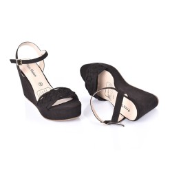 Price shoes Plataformas para dama 882LELIANEGRO