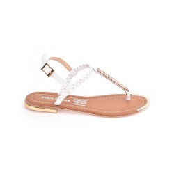 Priceshoes Sandalias Planas Mujeres 482Tresteblanco