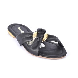 Priceshoes Sandalias Planas Para Mujeres 402408Negro