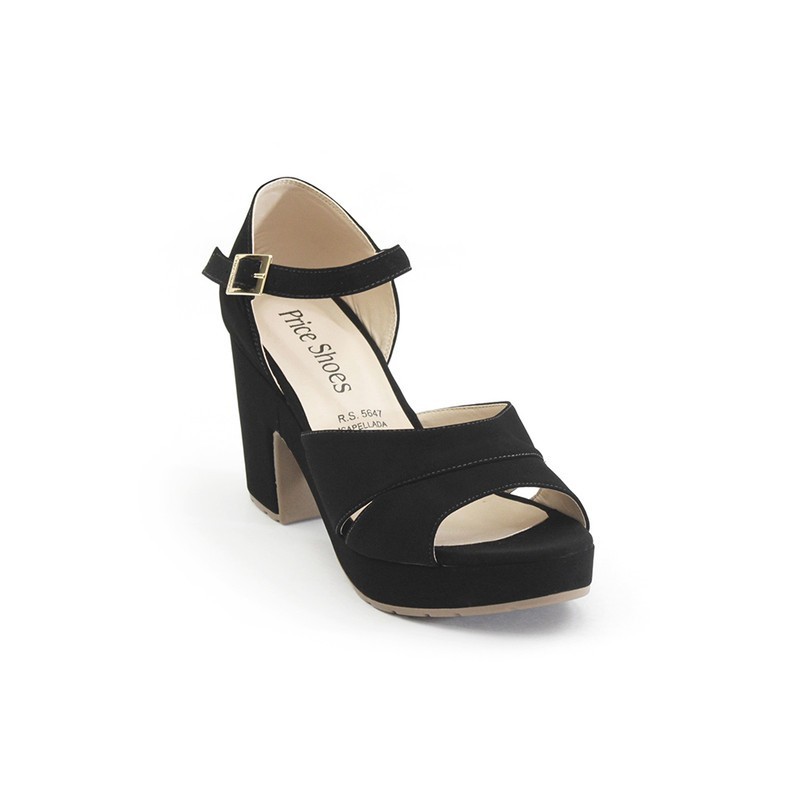 Priceshoes Sandalias Tacones Mujeres 322145Negro