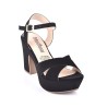 Priceshoes Sandalias Tacones Mujeres 322405NEGRO