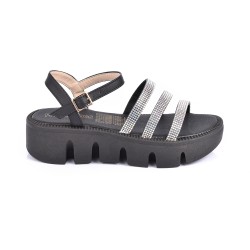 Price Shoes Sandalias Moda Para Mujeres 382R229NEGRO