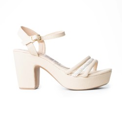 Price Shoes Tacon Moda Mujer 382R52BEIGE