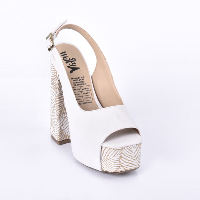 price shoes Tacones para dama 962CR75BLANCO