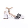 Priceshoes Tacon Bajo Para Dama 962CR76BLANCO