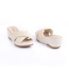 Price Shoes Sandalia Plataforma Mujeres 0227182-100BEIGE