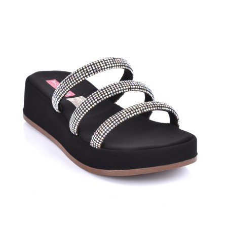 Price Shoes Sandalia Plataforma Para Mujer 4725206NEGRO