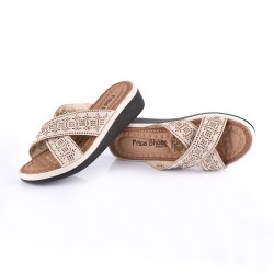 Priceshoes Sandalias Confort Para Mujeres 692P5249BEIGE