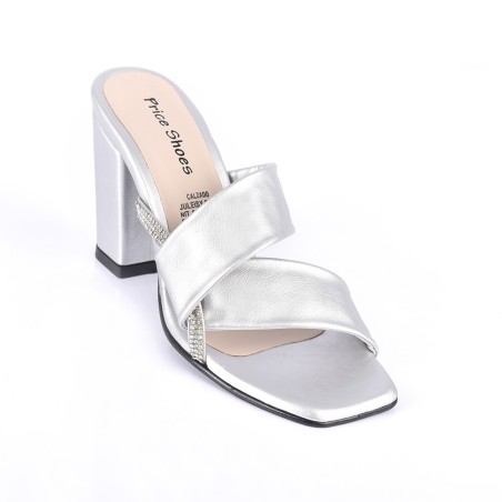 Price Shoes Sandalias Tacones Mujer 542047Plata