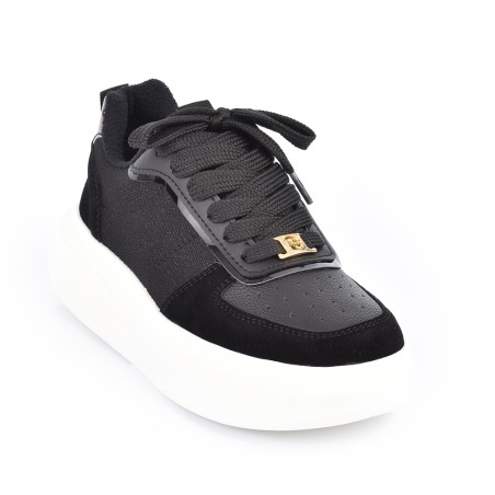 Price Shoes Tenis Moda Mujeres 822562NEGRO