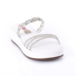 Price Shoes Sandalias Elegantes Mujeres 4725211BLANCO