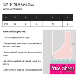 Price Shoes Tenis Casual Mujer 702PU18W04Negro