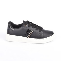 Price Shoes Tenis Moda Mujeres 242F-19NEGRO