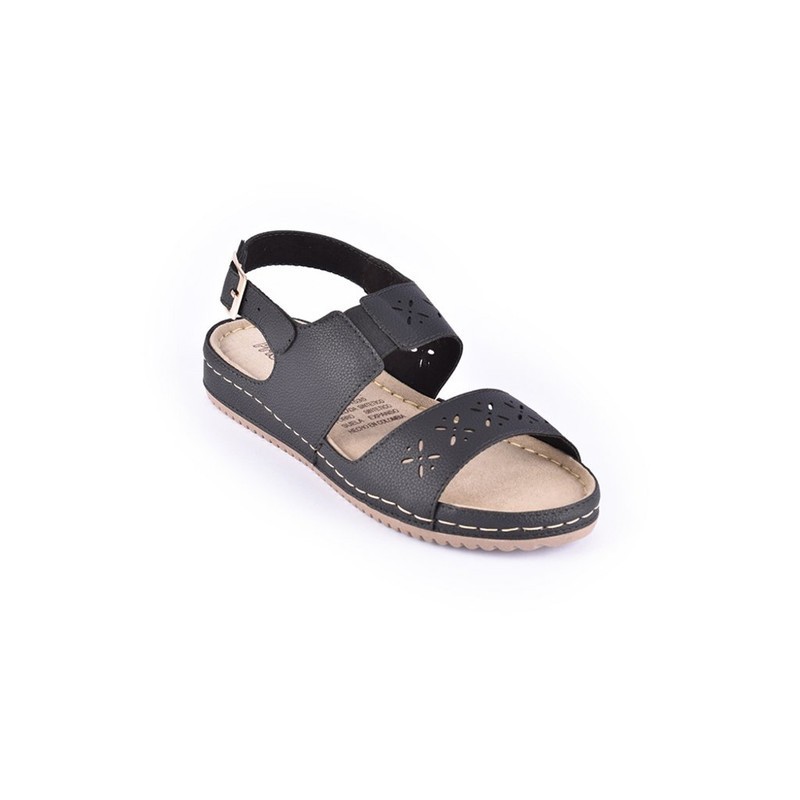 Priceshoes Sandalias Confort Mujeres 162476Negro