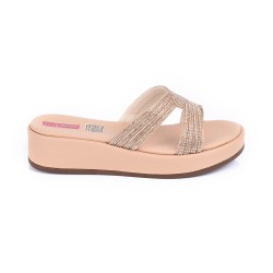 Price Shoes Sandalia Plataforma Para Mujer 4724218NUDE