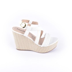 Priceshoes Sandalias Plataformas Mujeres 882Margaritablanco