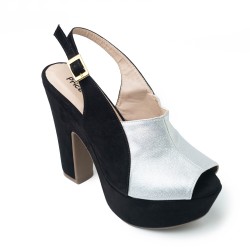 Price Shoes Tacon Moda Mujer 962CR84PLATA