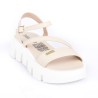 Price Shoes Sandalia Plataforma Para Mujer 382S048BEIGE