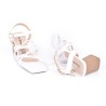 Price Shoes Tacon Bajo Para Mujeres 962CR80BLANCO