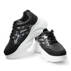 Price Shoes Tenis Moda Mujer 622ZY19LS1024NEGRO