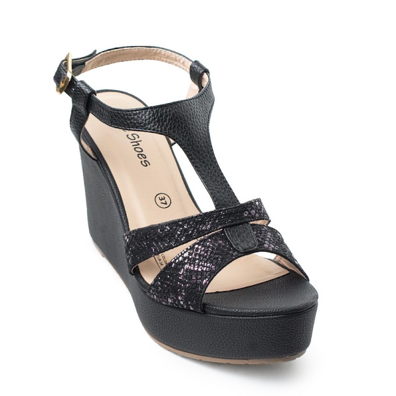 Price Shoes sandalia Plataforma Moda Mujer 882VIVIANANEGRO