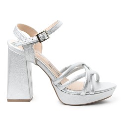 Price Shoes Tacon Moda Para Mujer 542905PLATA