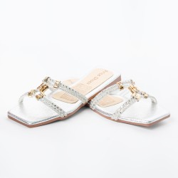 Price Shoes Sandalias Planas Para Mujer 3322146PLATA