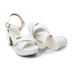 Price Shoes Sandalias Tacon Mujeres 462JC006BLANCO