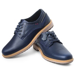 Sky Walk Zapatos Casual en cuero para Hombre 66311176AZUL