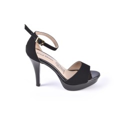 Priceshoes Sandalias Tacones Mujeres 542839Charolnegro