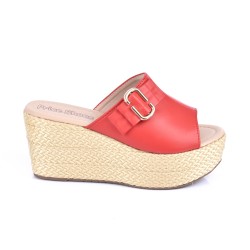 Price Shoes Plataformas Elegantes Mujeres 562331ROJO