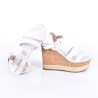 Priceshoes Sandalias Plataformas Mujeres 462NourBlanco