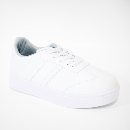 Price Shoes Tenis escolar 25202COLDBLANCO