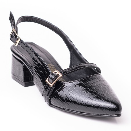 Price Shoes Tacon puntudo bajo para Mujer 9721126NEGRO