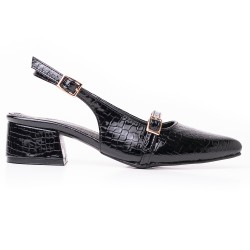 Price Shoes Tacon puntudo bajo para Mujer 9721126NEGRO