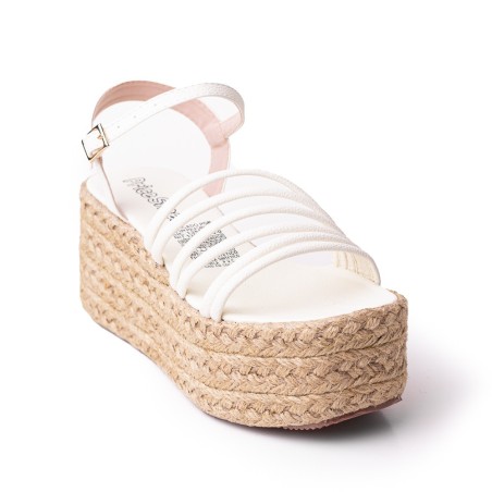 Priceshoes Plataformas en yute Para Mujer 382074TALCO