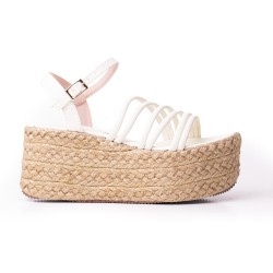 Priceshoes Plataformas en yute Para Mujer 382074TALCO