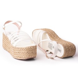 Priceshoes Plataformas en yute Para Mujer 382074TALCO