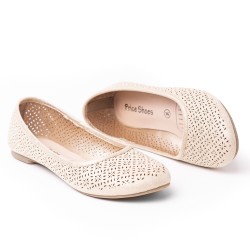 Priceshoes Baleta Moda para Mujer 882VS023BEIGE