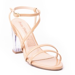 Priceshoes Sandalia Tacon Cristal 952TE-06AMARETTO