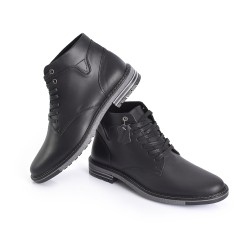 Sky Walk Botas Cuero Hombres 66311161NEGRO