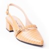 Price Shoes Tacon puntudo bajo para Mujer 9721126CAMEL