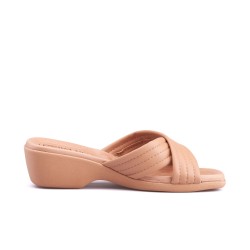 Sandalia para mujer con altura Beira Rio 0228527-101NUDE