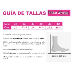 Price Shoes Sandalia Plana para Mujer 692P08VTNEGRO